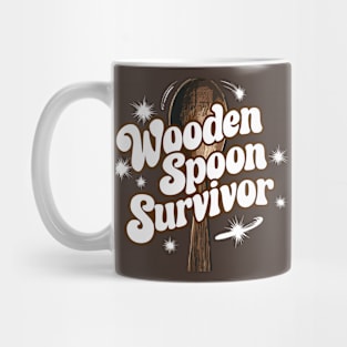 Wooden Spoon Survivor Men Women Humor Adult Sarcastic Funny Mug